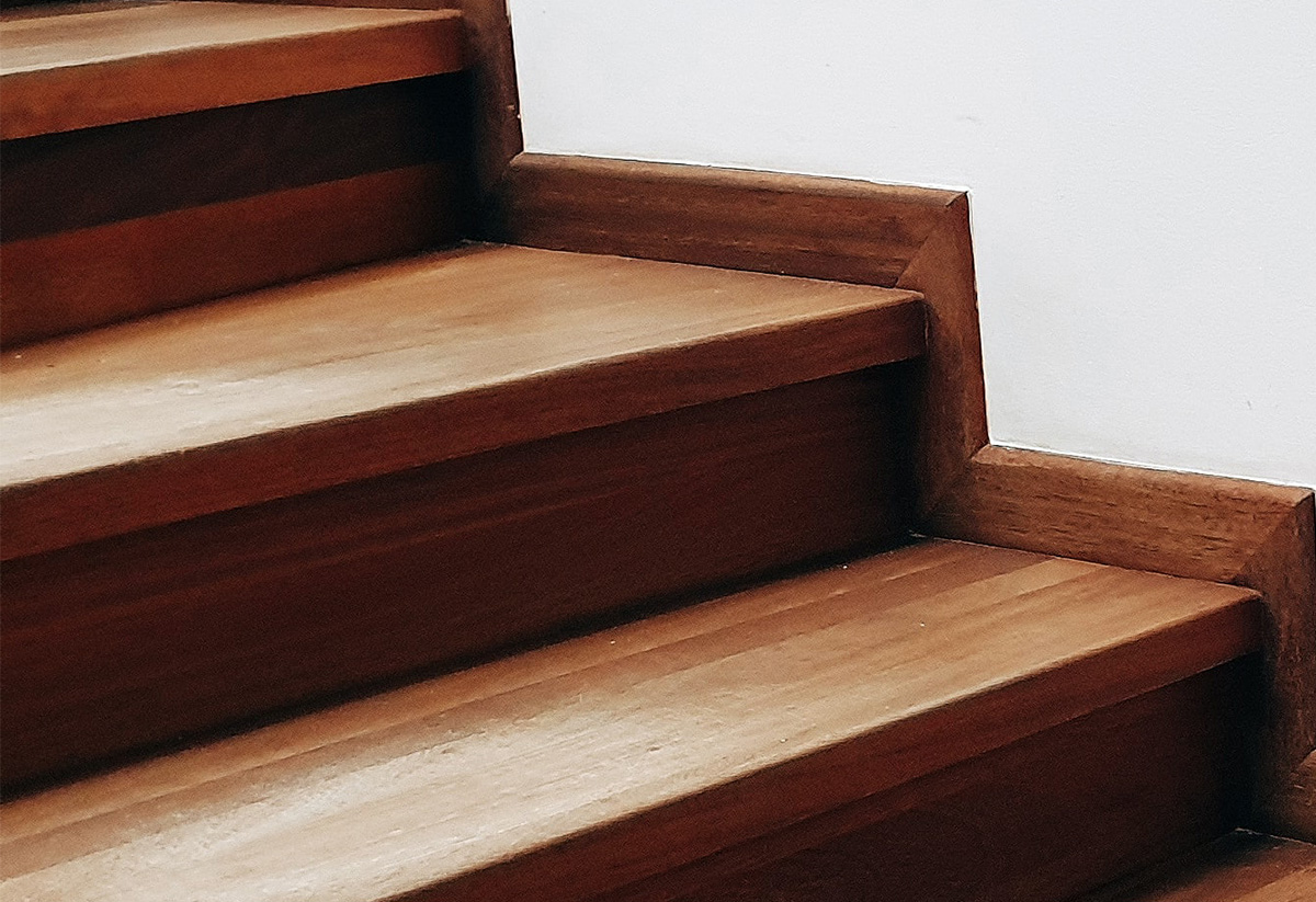 Wooden stairs